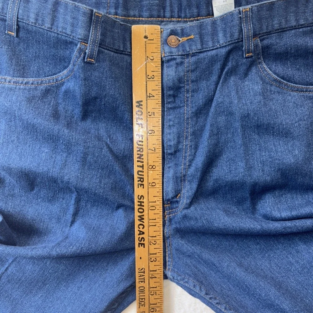 Vintage Levis Action Jeans Men Sz 44 x30 Dark Wash Denim Brown Tab NWT Deadstock